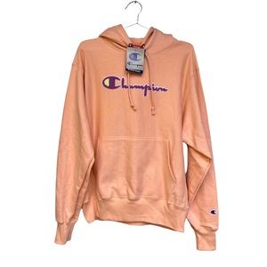 NWT Champion Reverse Weave Embroidered Logo Boyfriend Hoodie